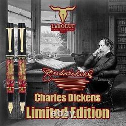 Brand New 2023 LeBOEUF Charles Dickens Fountain Pen Limited Edition F or M Nib