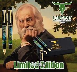 Brand New 2024 LeBOEUF Walt Whitman Limited Edition Fountain Pen F or M Nib