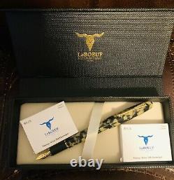 Brand New LeBOEUF VINTAGE SELECT COLLECTION FOUNTAIN PEN Tortoise Pearl F/M NIB