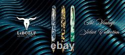 Brand New LeBOEUF VINTAGE SELECT COLLECTION FOUNTAIN PEN Tortoise Pearl F/M NIB
