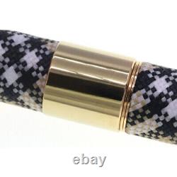 Burberry fountain pen beige black nib 14K used writing instrument accessory busi