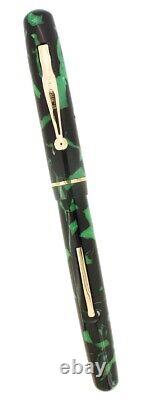C1932 Carter's Green & Black Celluloid Fountain Pen Restored