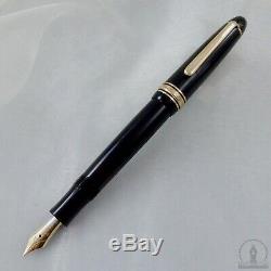 C1957 Celluloid Montblanc 144G Fountain Pen with Long Ink Window 14K Medium Nib