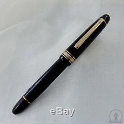 C1957 Celluloid Montblanc 144G Fountain Pen with Long Ink Window 14K Medium Nib