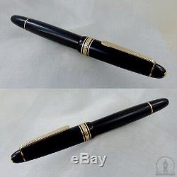 C1957 Celluloid Montblanc 144G Fountain Pen with Long Ink Window 14K Medium Nib