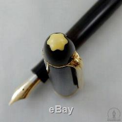 C1957 Celluloid Montblanc 144G Fountain Pen with Long Ink Window 14K Medium Nib