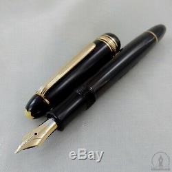 C1957 Celluloid Montblanc 144G Fountain Pen with Long Ink Window 14K Medium Nib