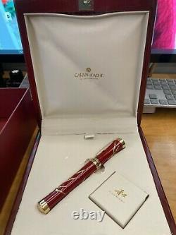 Caran D'ache Harmony Red Lacuered Fountain Pen Limited Edition 808/888