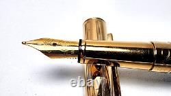 Caran D'ache Madison Bicolor Black & Gold Fountain Pen Med 18c Nib 4690.482m 1