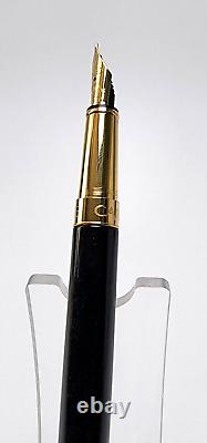 Caran D'ache Madison Bicolor Black & Gold Fountain Pen Med 18c Nib 4690.482m 1