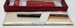 Caran D'ache Madison Bicolor Black & Gold Fountain Pen Med 18c Nib 4690.482m 2