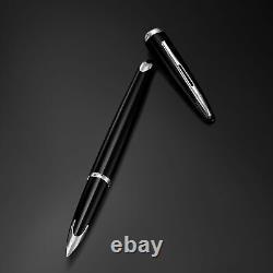 Carene Black Sea Fountain Pen High-Gloss Black with Palladium Plated Trim F