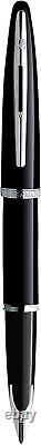 Carene Black Sea Fountain Pen High-Gloss Black with Palladium Plated Trim F