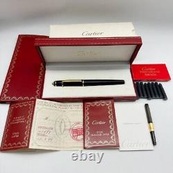 Cartier Cartier Fountain Pen Diabolo de Cartier ST180004 Black Gold Nib 18K