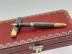 Cartier Fountain Pen Cougar Edition 1992 Nib Gold 18k 750 & Carbon