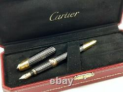 Cartier Fountain Pen Cougar Edition 1992 Nib Gold 18k 750 & Carbon