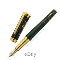 Cartier Fountain Pen Limited Edition China Inspiration Black Lacquer Gold 18k/M
