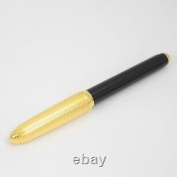 Cartier Louis Cartier Fountain Pen 18K Nib Gold x Black Lacquer Ioki Quality