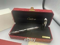 Cartier Louis ROMAN NUMERALS Fountain Pen Limited Edition 18K Med Nib NEW Y2008