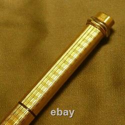 Cartier Paris Vandome Trinity Fountain Pen Gold Color Trim No Box