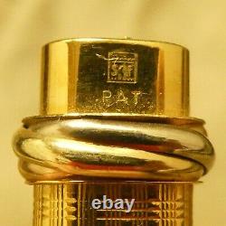 Cartier Paris Vandome Trinity Fountain Pen Gold Color Trim No Box