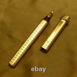 Cartier Paris Vandome Trinity Fountain Pen Gold Color Trim No Box