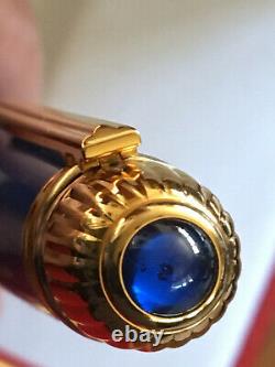 Cartier Pasha European Blue Lacquer Fountain Pen