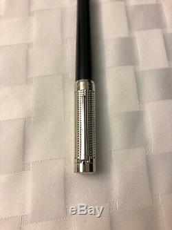 Cartier Pasha de Cartier Black Composite Platinum Finish Fountain Pen