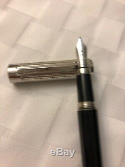 Cartier Pasha de Cartier Black Composite Platinum Finish Fountain Pen