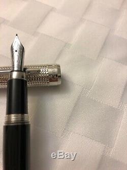 Cartier Pasha de Cartier Black Composite Platinum Finish Fountain Pen