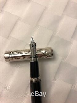 Cartier Pasha de Cartier Black Composite Platinum Finish Fountain Pen