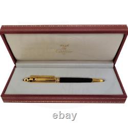 Cartier Stylo Panthere Black Lacquer Fountain Pen