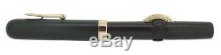 Circa 1920 Conklin 75 Black Chased Hr Crescent Filler Fountain Pen Restored