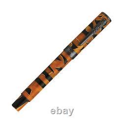 Conklin Stylograph Mosaic Fountain Pen in Orange/Black Extra Fine Point NEW