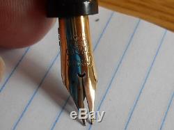 Conklin Vintage Endura Symetrik Fountain Pen-black -working
