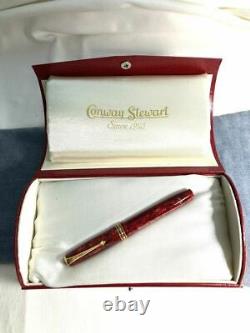 Conway Stewart Magnificent L. E. Fountain Pen Stub Nib In Box