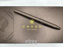 Cross Century II Black Micro Knurl Fountain Pen AT0086-132FJ NEW