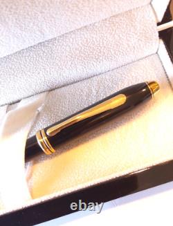 Cross Fountain Pen Townsend Black Brass lacquer 14kt Gold M NIB USA