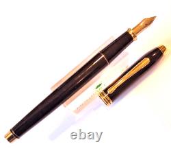 Cross Fountain Pen Townsend Black Brass lacquer 14kt Gold M NIB USA