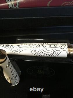 Cross Sauvage 2014 Year Of The Horse Imperial White Lacquer Fountain Pen F Nib