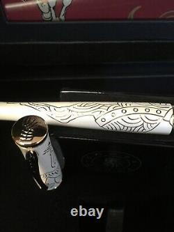 Cross Sauvage 2014 Year Of The Horse Imperial White Lacquer Fountain Pen F Nib