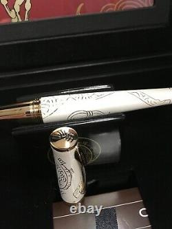 Cross Sauvage 2014 Year Of The Horse Imperial White Lacquer Fountain Pen M Nib