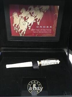 Cross Sauvage 2014 Year Of The Horse Imperial White Lacquer Fountain Pen M Nib