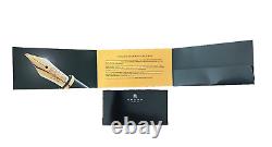 Cross Townsend Black Lacquer Fountain Pen with 18K Gold Nib Original Box & Papers