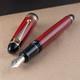 Customized Pilot Custom 743 Black Red Lacquer 14k Broad Fine Fountain Pen