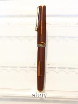 D4 Vtg Urushi Lacquer Eyedropper Valve Fountain Pen 14k F Flex Nib
