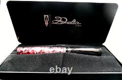 Delta 366 Collection Pink Grey Fountain Pen 18k Fine Gold Nib In Original Box