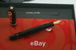 Delta Dolce Vita WE (What Else) Fountain Pen Black Resin with Lucky Chilli. 