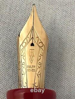 Delta DolceVita Limited Edition Fountain Pen, 14K M Nib-Mint