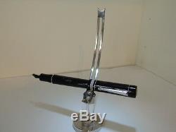 Delta Dreidel Black Fountain Pen 14k Broad Nib 40% Off Retail Mint Rare